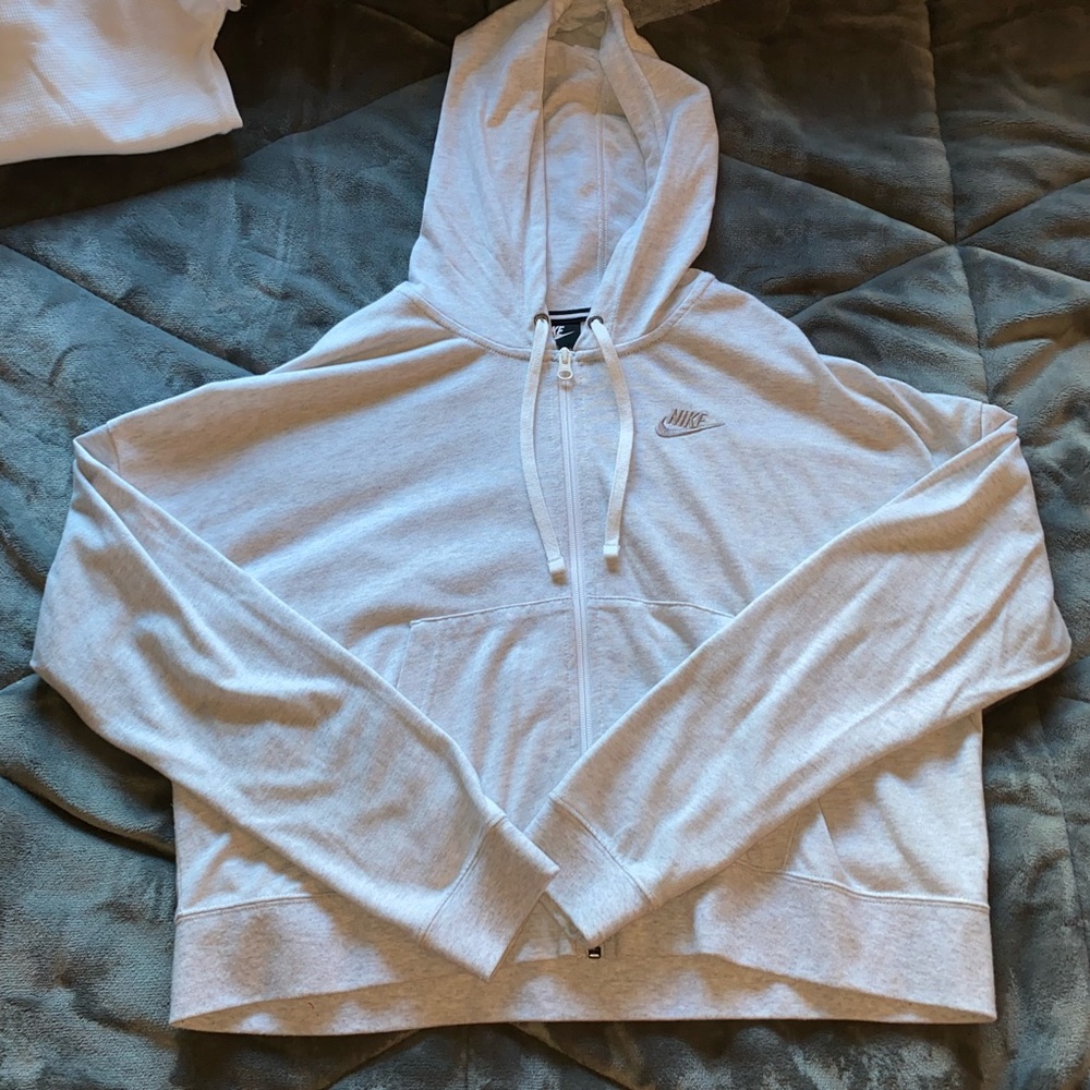 Nike Cropped Zip Up Hoodie